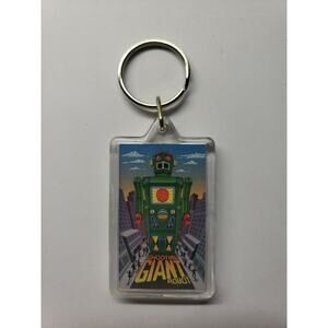 Vintage "Radicon Robot" wind‎ up Robot Key Chain NOS "Giant Robot" PB158